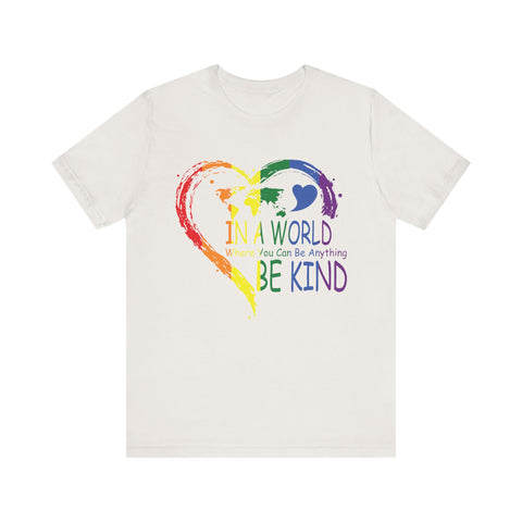 Be Kind Rainbow - Unisex Jersey Short Sleeve Tee