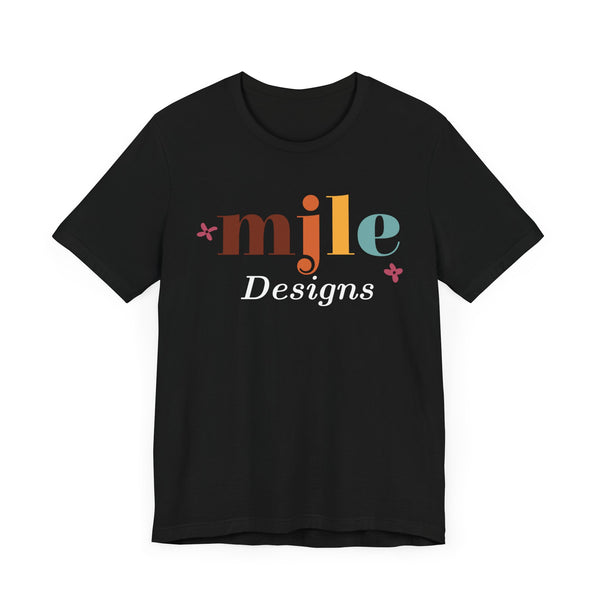 MJLE Designs Logo - Darker Version - Unisex Jersey Short Sleeve Tee